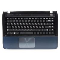 Клавиатура для ноутбука в сборе (Топкейс) Samsung SF410, NP-SF410-S01RU Черно-Синяя (BA5902792CB)
