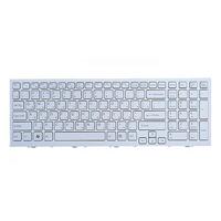 Клавиатура для ноутбука Sony Vaio VPC-EE, VPCEE2E1R, VPCEE3E1R, VPCEE4M1R, VPCEE4E1R белая с рамкой (AENE7U0010, 148927011)